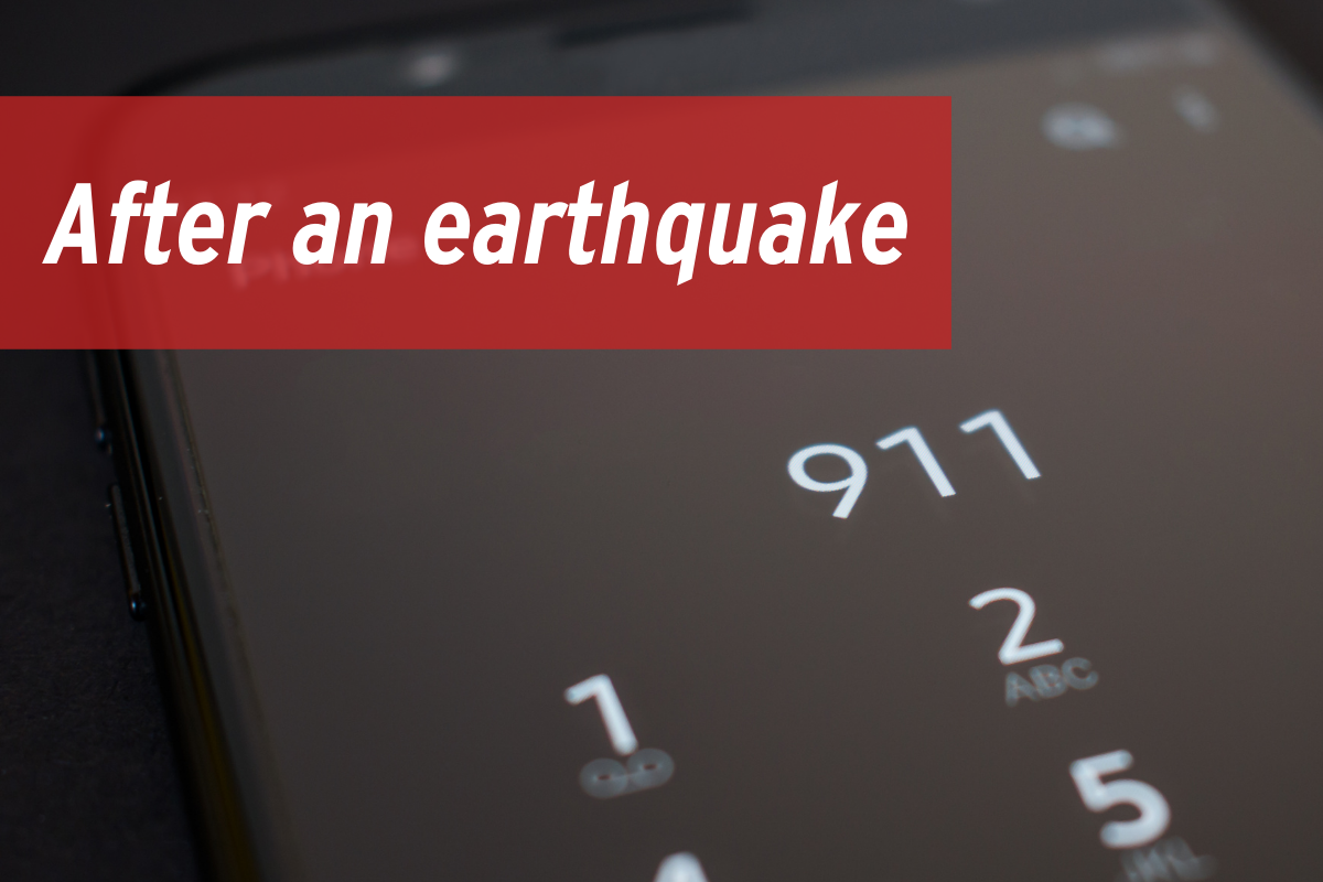 After an earthquake