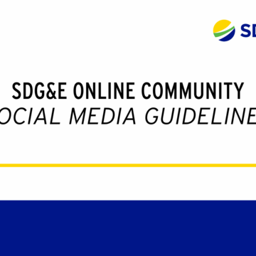 SDG&E Online Community Social Media Guidelines