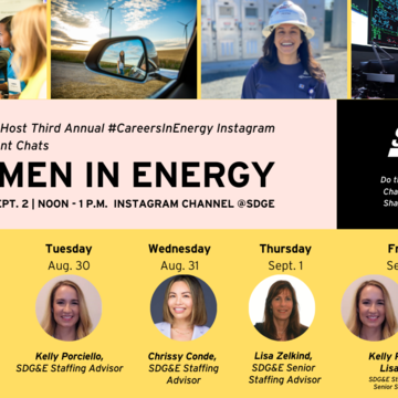 SDG&E to Host Third Annual #CareersInEnergy Instagram Recruitment Chats