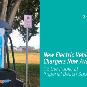 New Electric Vehicle Chargers Now Available to the Public at Imperial Beach Sports Park