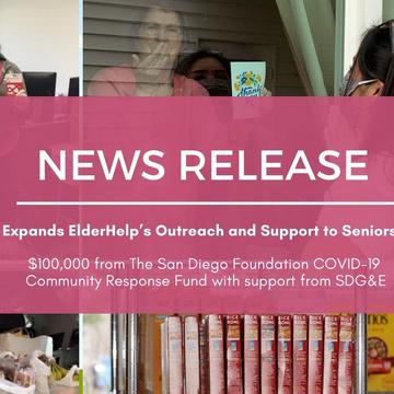 Grant Expands ElderHelp’s Outreach and Support to Seniors In Need