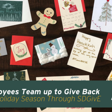 Employees Team up to Give Back this Holiday Season through SDGivE