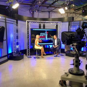 Brian D'Agostino with KUSI's Lauren Phinney