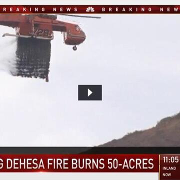 SkyMaverick fighting Dehesa Fire