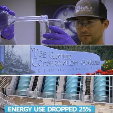 A collage of Helix Water District operations