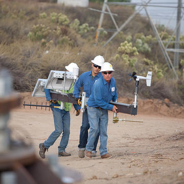 Picture of Weather Station Getting Installed