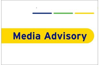 A graphic that reads: Media Advisory