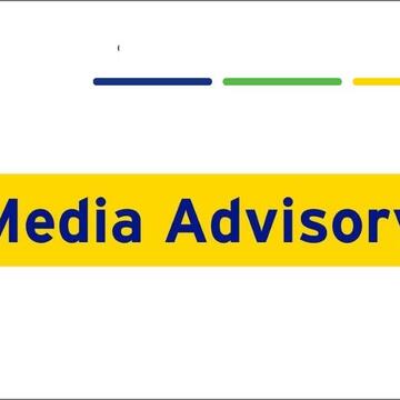 A graphic that reads: Media Advisory
